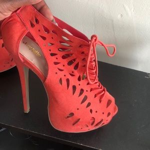 High heel shoes